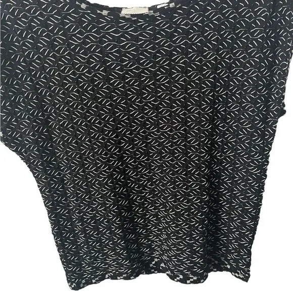 Anthropologie Postmark Black and White Short Sleeve Top Size XS - Picture 5 of 8